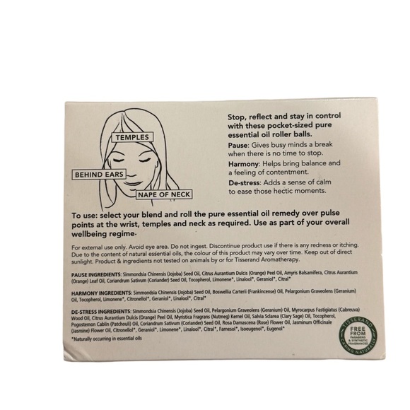 NIB Tisserand 100% Natural Essential Oil Blends. Pocket-sized 3 x 10ml 0.3 fl.oz - Picture 2 of 4